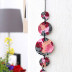 DOODLE ART WALL HANGING PINK