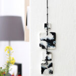 DOODLE ART WALL HANGING BLACK-WHITE 03