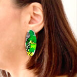 WOODEN DOODLE GREEN OVAL