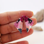 WOODEN DOODLE PINK TRIANGLE