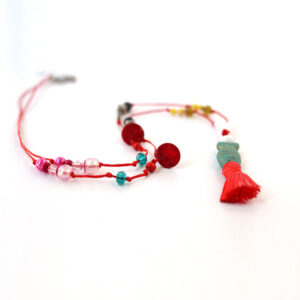 COLORFUL SUMMER NECKLACE RED