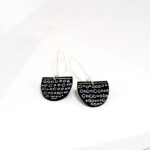 DOODLE BLACK-WHITE EARRINGS 02