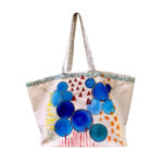 ΤOTE BAG BLUE CIRCLES