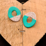 HALF DOODLES ΕARRINGS TURQUOISE
